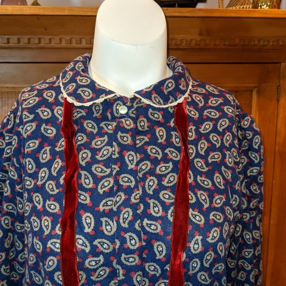 VTG 60's Lanz Originals Blouse Size 8 - Picture 8 of 14